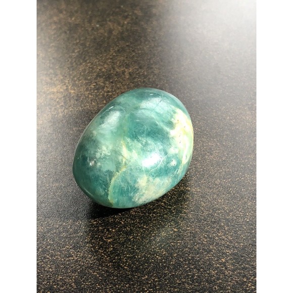 Natural Amazonite Palm Stone Pair Calming Soothing Amazonite Stone Polished - Picture 10 of 16